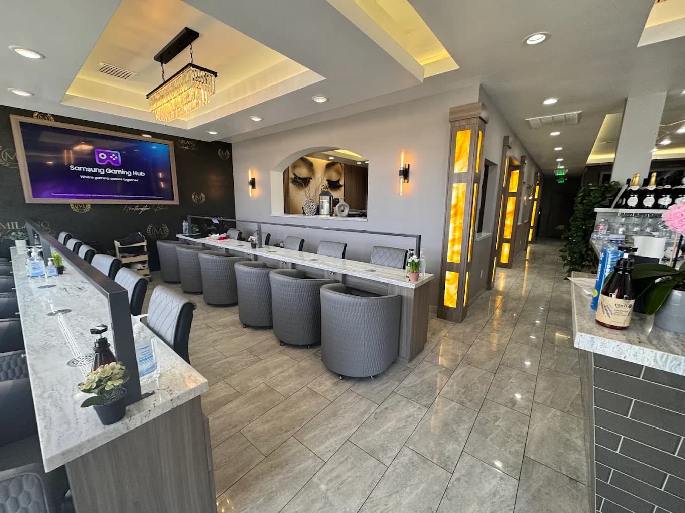 Nail salon interior